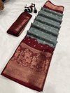 Wow Antic Designer Jacquard  Border Dola Silk Sarees Wholesale Shop In Surat